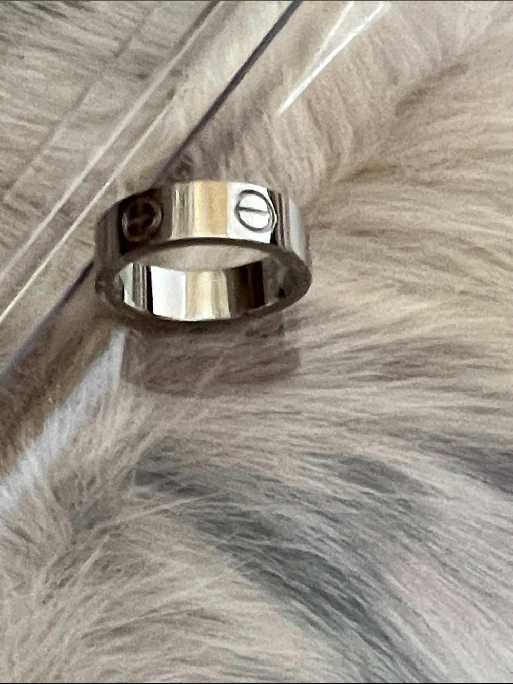 Silver Love Ring with Screw Motif (8)